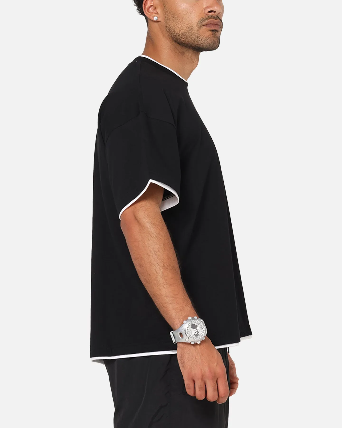Carre Motion Layered T-Shirt Black/White sold by Culture Kings product image thumbnail 4