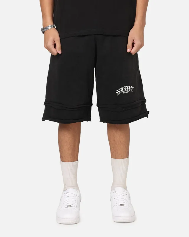 Saint Morta Gothic Layered Sweat Shorts Black sold by Culture Kings