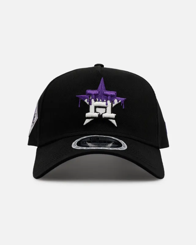 New Era Houston Astros 'Drip 3.0' 9FORTY A-Frame Snapback Black/Glow sold by Culture Kings