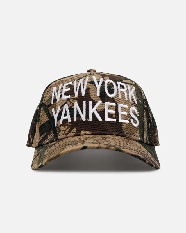 New Era New York Yankees 'Bold' 9FORTY A-Frame Strapback Camo sold by Culture Kings