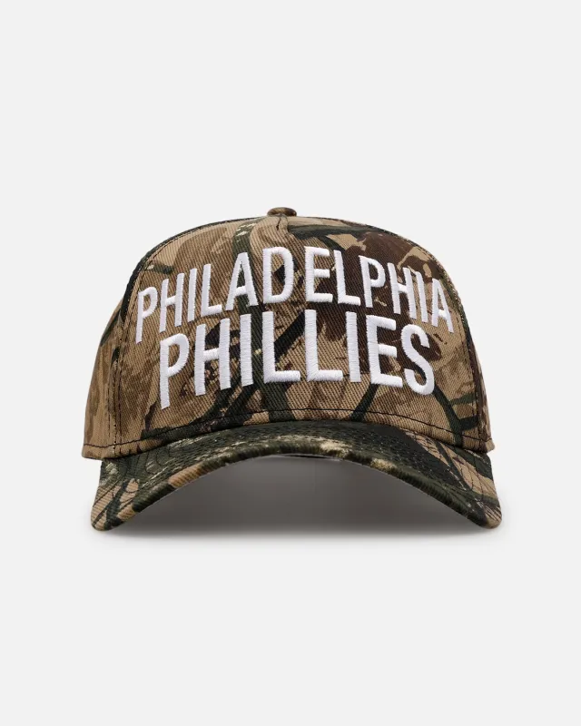New Era Philadelphia Phillies 'Bold' 9FORTY A-Frame Strapback Camo sold by Culture Kings