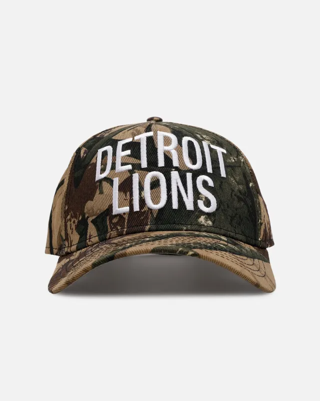 New Era Detroit Lions 'Bold' 9FORTY A-Frame Strapback Camo sold by Culture Kings