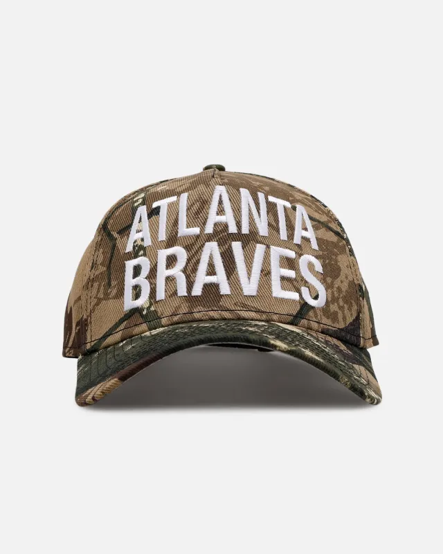 New Era Atlanta Braves 'Bold' 9FORTY A-Frame Strapback Camo sold by Culture Kings