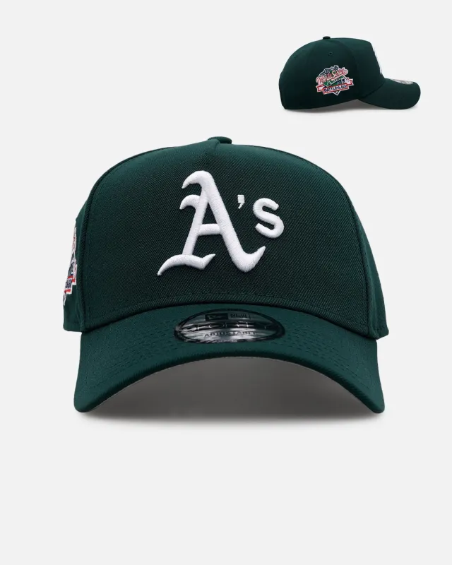 New Era Oakland Athletics 'Evergreen' 9FORTY A-Frame Snapback Dark Green sold by Culture Kings