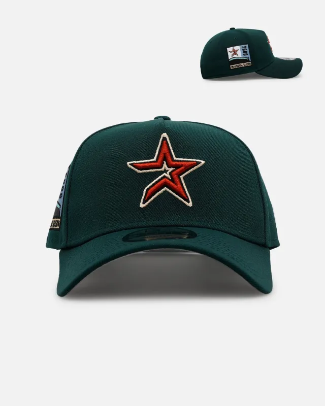 New Era Houston Astros 'Evergreen' 9FORTY A-Frame Snapback Dark Green sold by Culture Kings