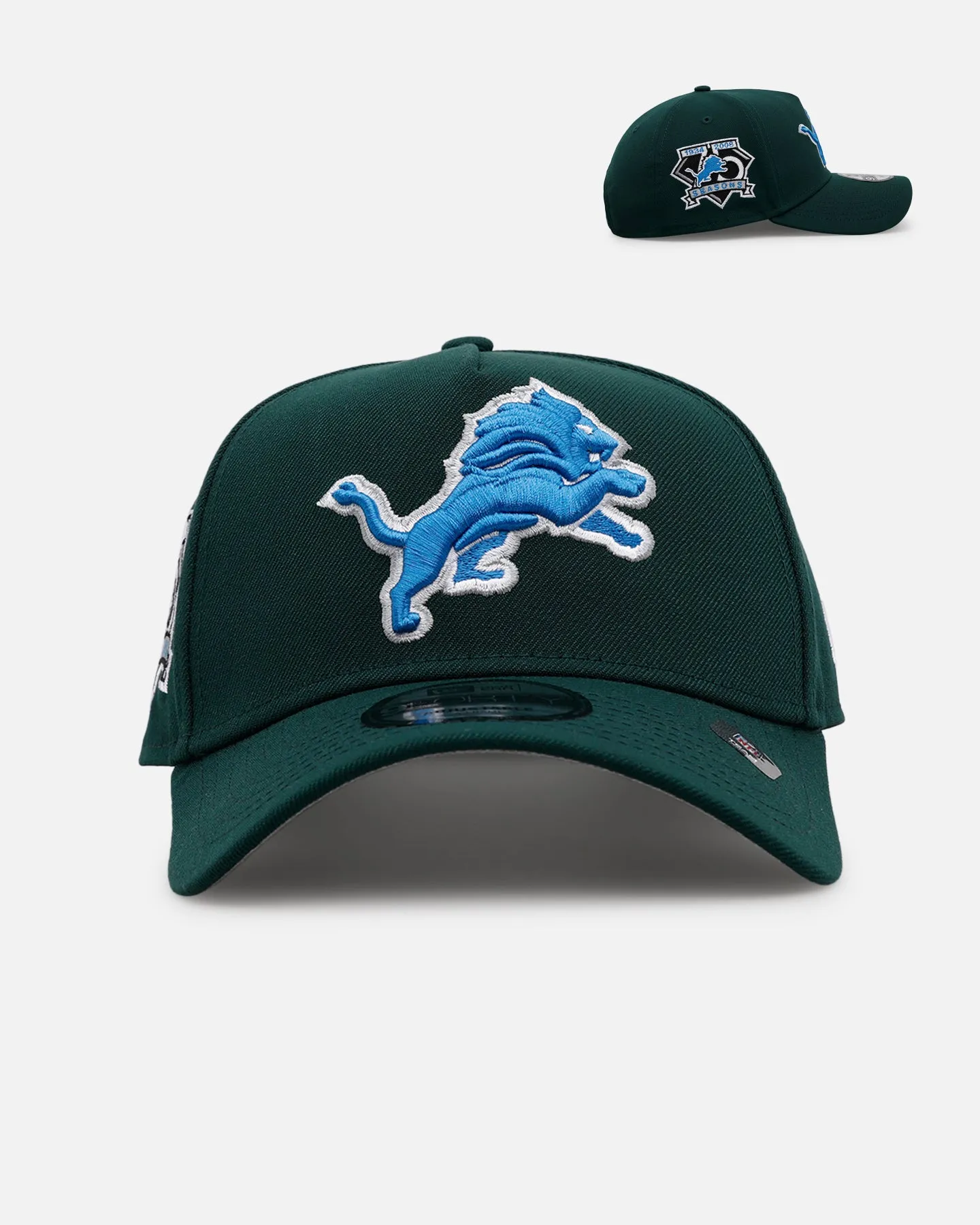 New Era Detroit Lions 'Evergreen' 9FORTY A-Frame Snapback Dark Green sold by Culture Kings