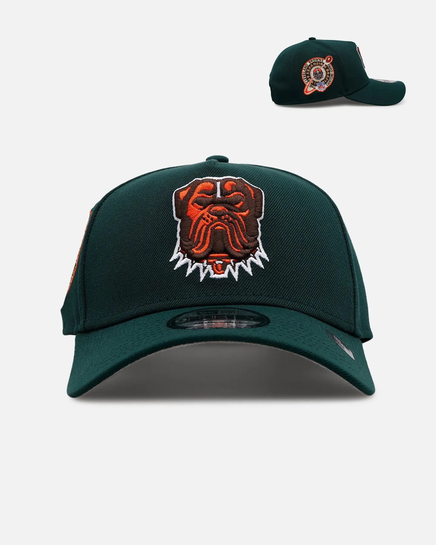 New Era Cleveland Browns 'Evergreen' 9FORTY A-Frame Snapback Dark Green sold by Culture Kings
