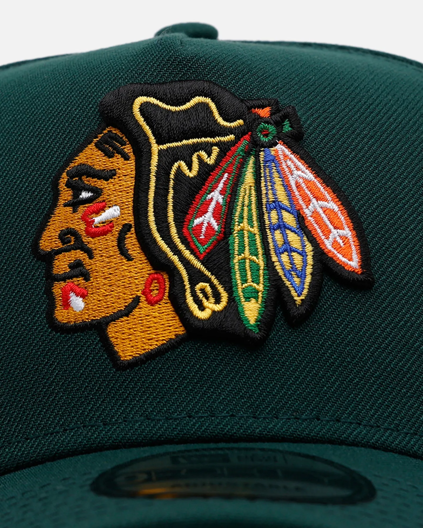 New Era Chicago Blackhawks 'Evergreen' 9FORTY A-Frame Snapback Dark Green sold by Culture Kings product image thumbnail 5