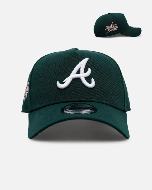 New Era Atlanta Braves 'Evergreen' 9FORTY A-Frame Snapback Dark Green sold by Culture Kings