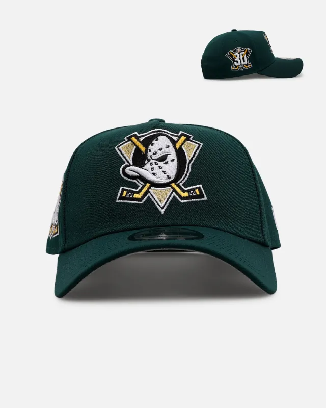 New Era Anaheim Ducks 'Evergreen' 9FORTY A-Frame Snapback Dark Green sold by Culture Kings