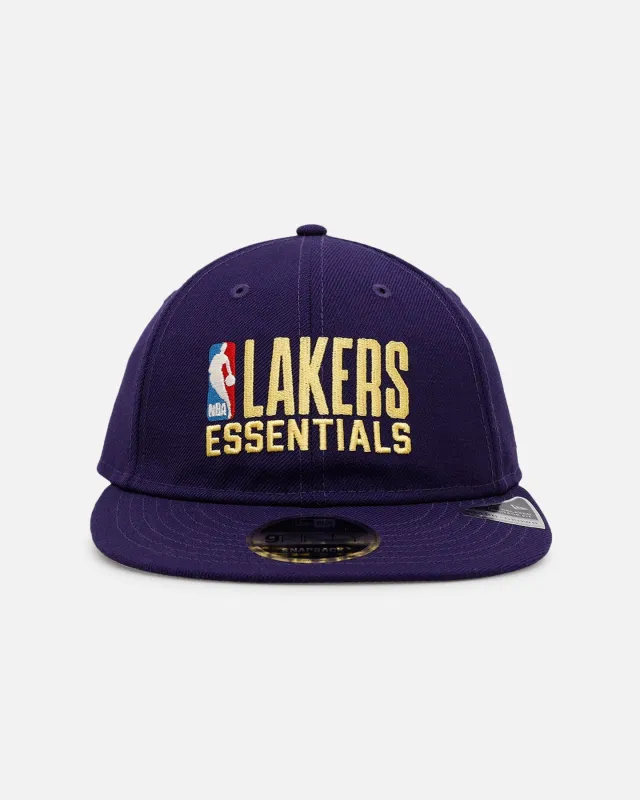 New Era Los Angeles Lakers 'Fear Of God x NBA' 9FIFTY Retro Crown Snapback Purple sold by Culture Kings