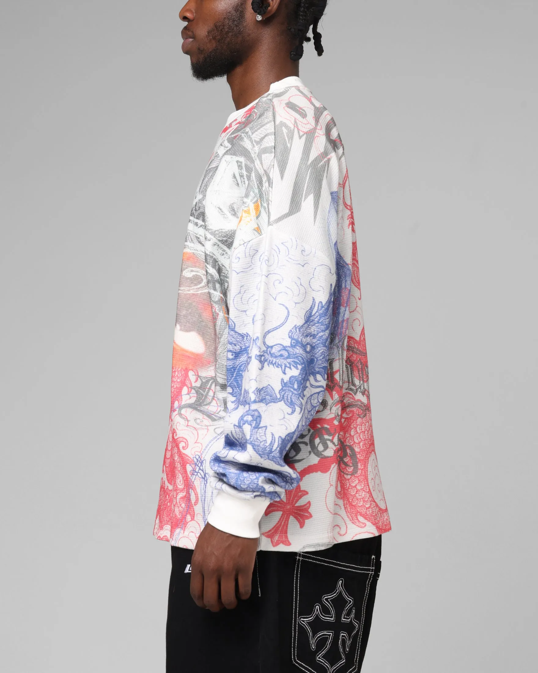 Loiter Sketch Book Long Sleeve T-Shirt White sold by Culture Kings product image thumbnail 5