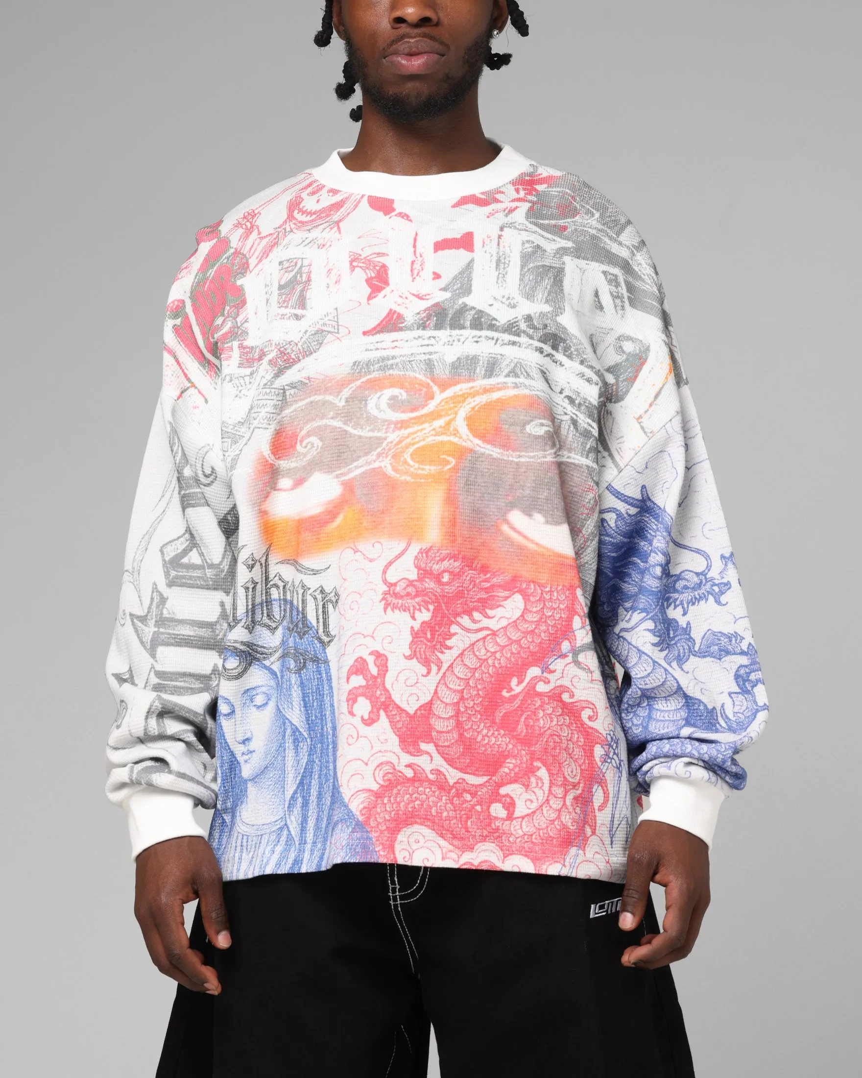 Loiter Sketch Book Long Sleeve T-Shirt White sold by Culture Kings