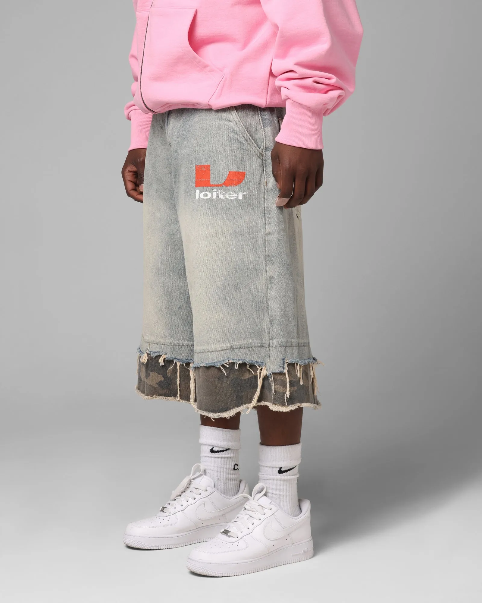 Loiter Oil Rig Denim Jorts Blue Wash sold by Culture Kings product image thumbnail 5