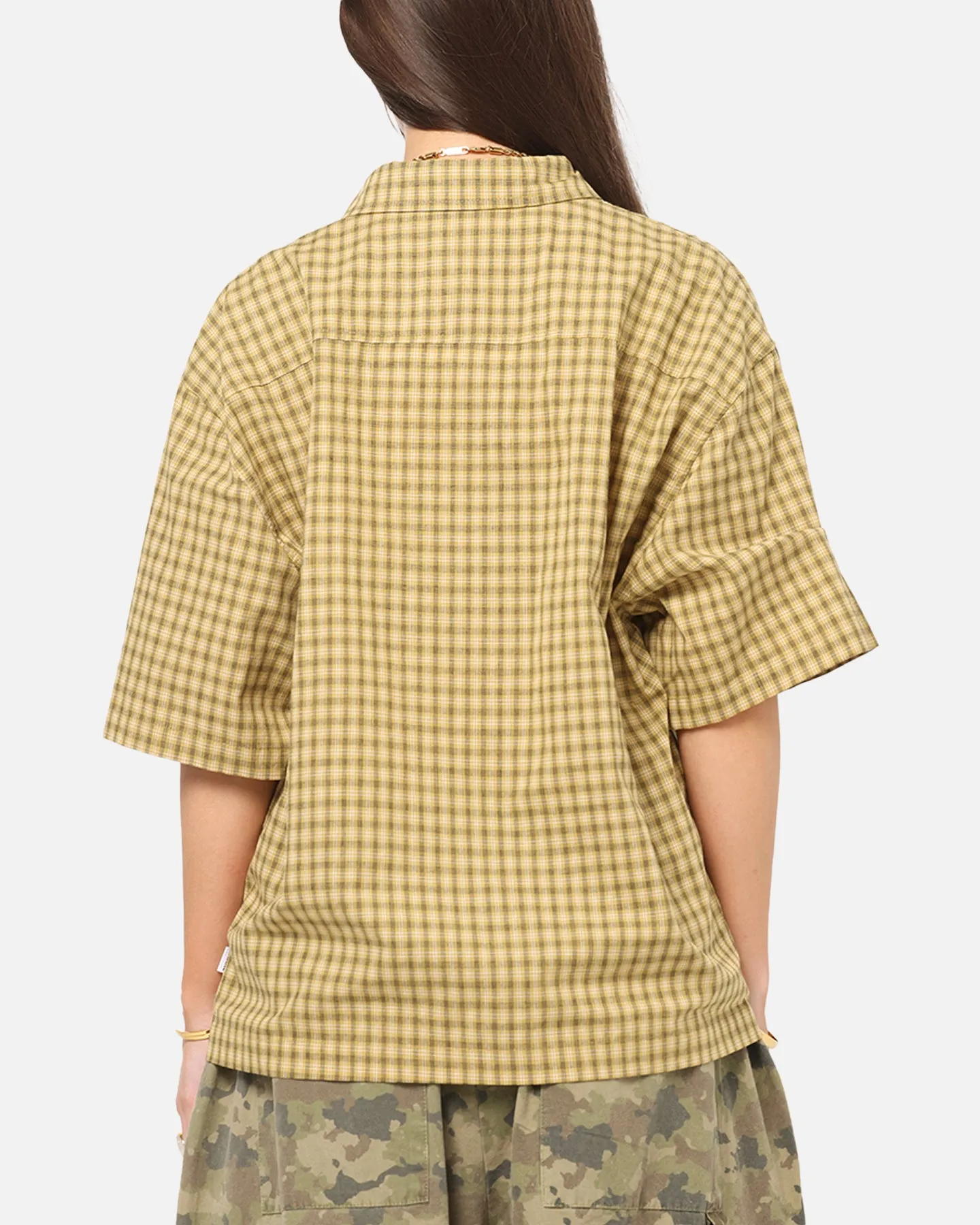 Carre Checkered Boxy Button Up Shirt Yellow Check sold by Culture Kings product image thumbnail 3