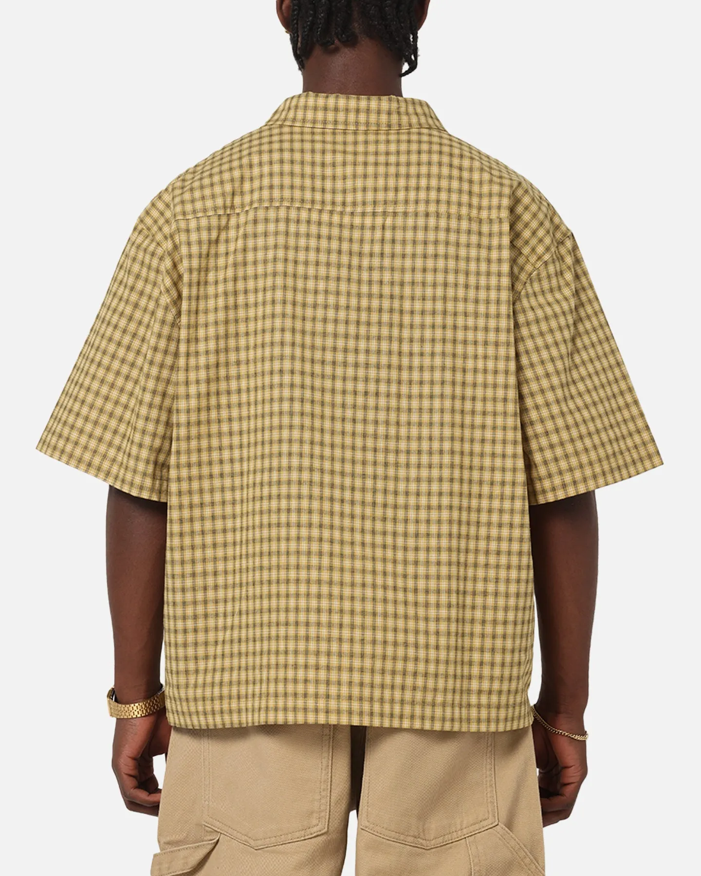 Carre Checkered Boxy Button Up Shirt Yellow Check sold by Culture Kings product image thumbnail 3