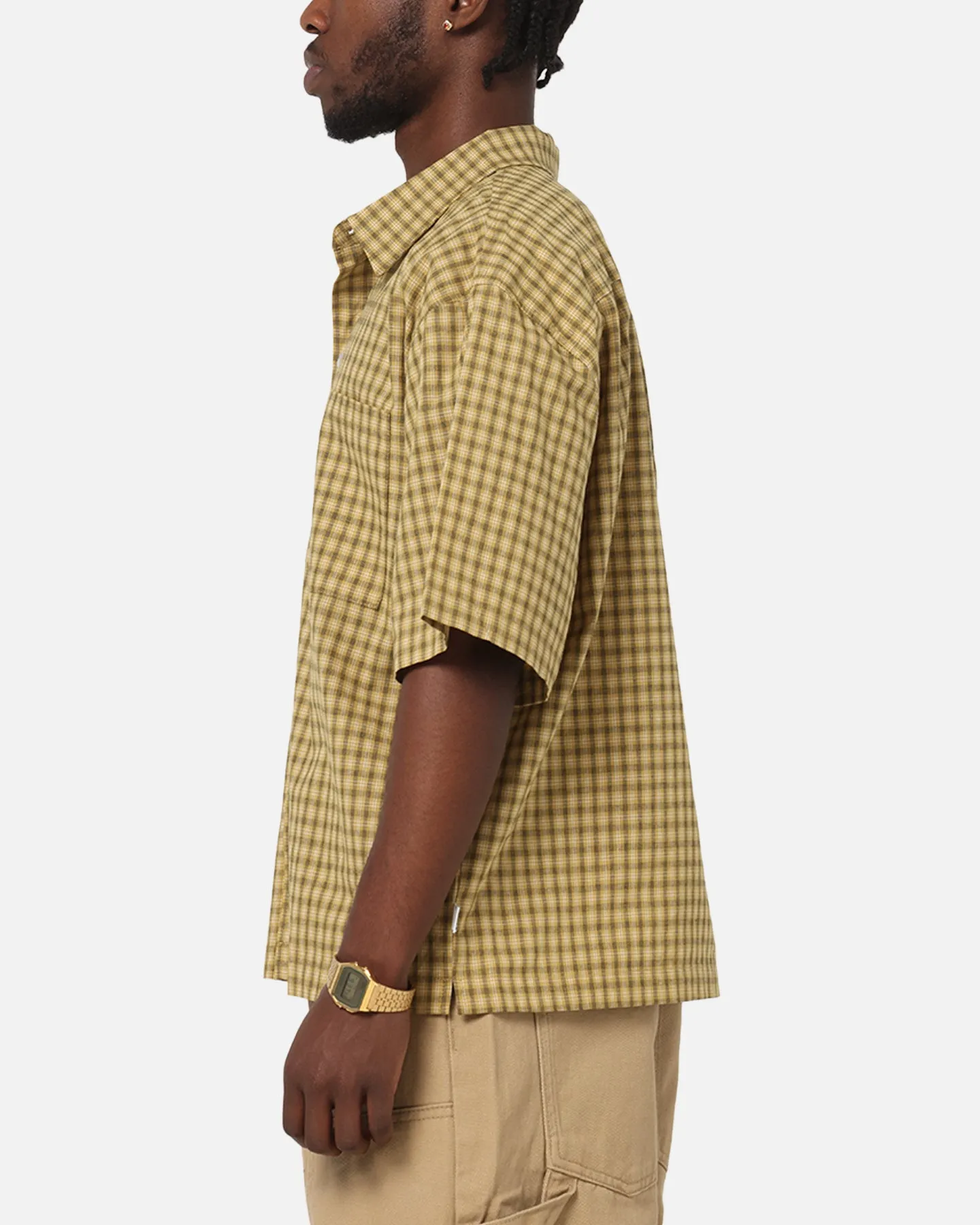Carre Checkered Boxy Button Up Shirt Yellow Check sold by Culture Kings product image thumbnail 5