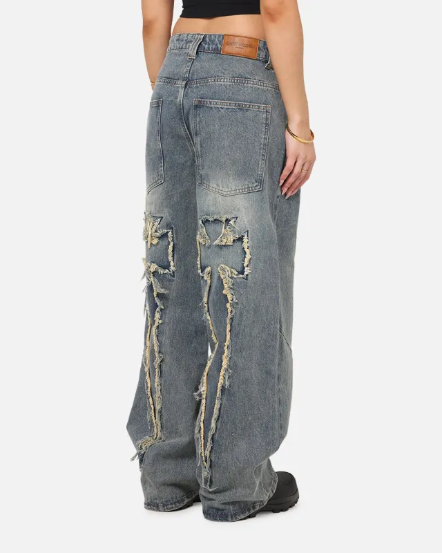 Saint Morta Amplus Crossfire Jeans Dirty Denim sold by Culture Kings