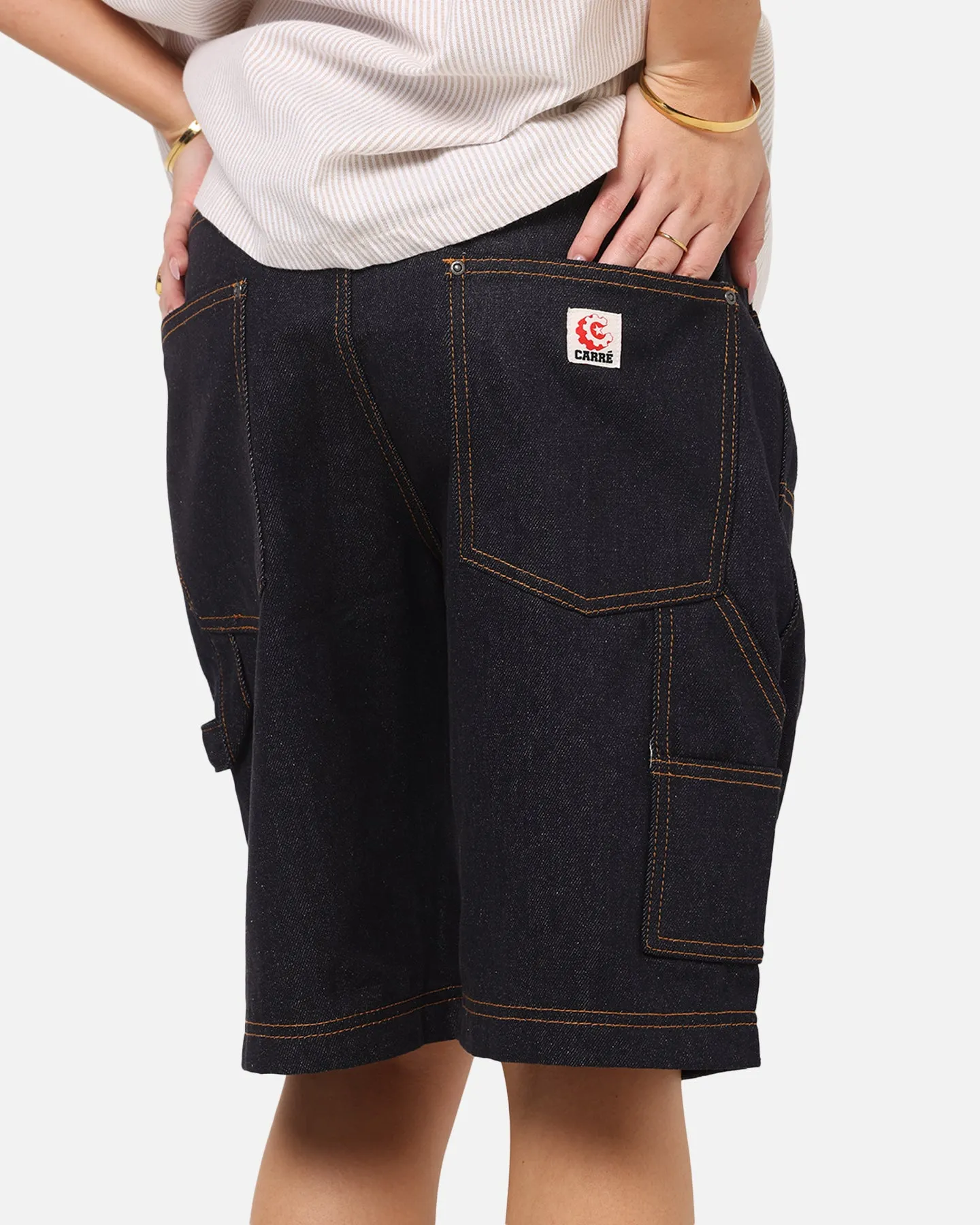 Carre Work Jorts Dark Washed Indigo sold by Culture Kings product image thumbnail 4