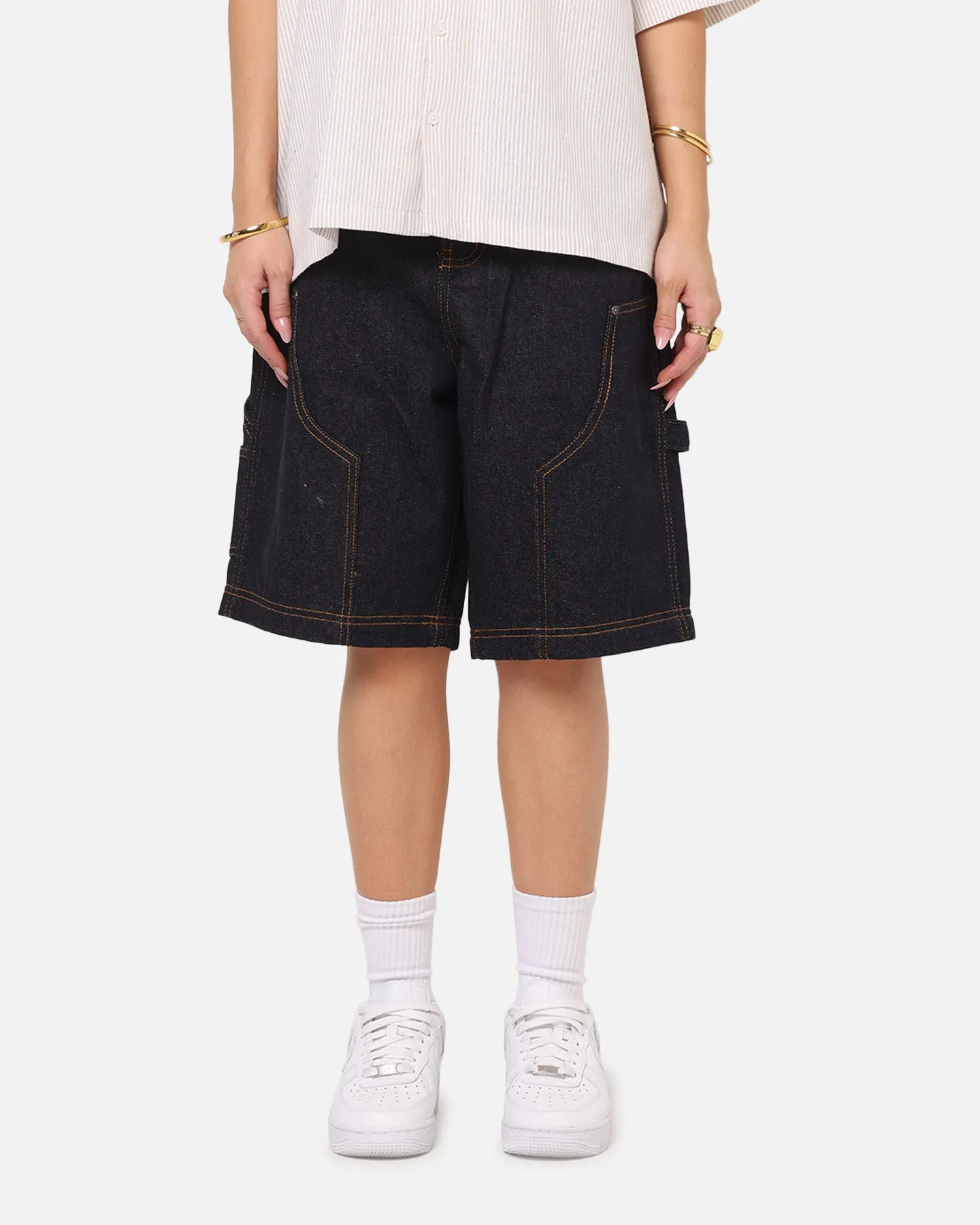 Carre Work Jorts Dark Washed Indigo sold by Culture Kings