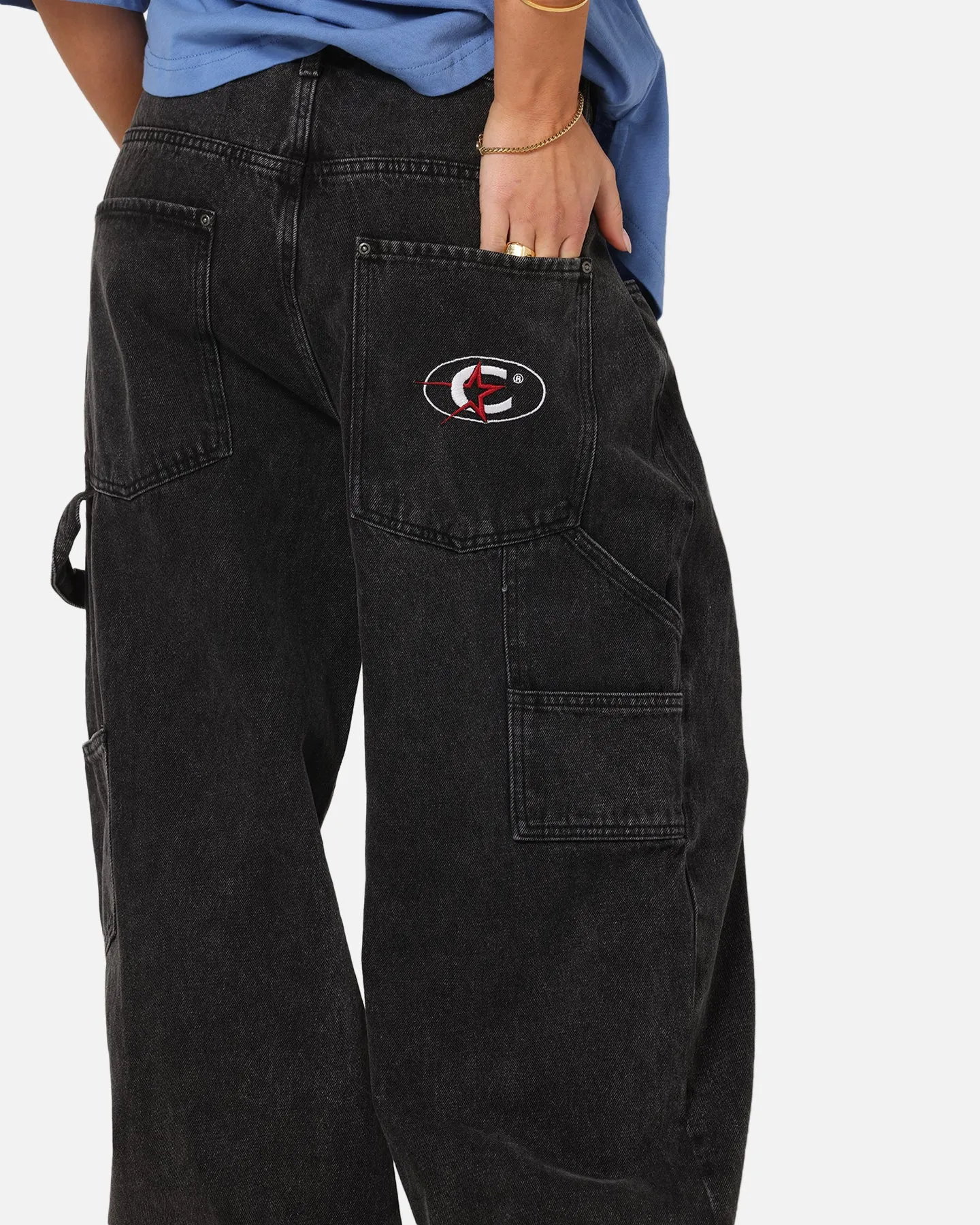 Carre Baggy Carpenter Jeans Black sold by Culture Kings product image thumbnail 3