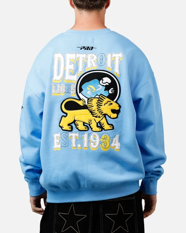 Pro Standard Detroit Lions Kickoff Crewneck Light Blue sold by Culture Kings