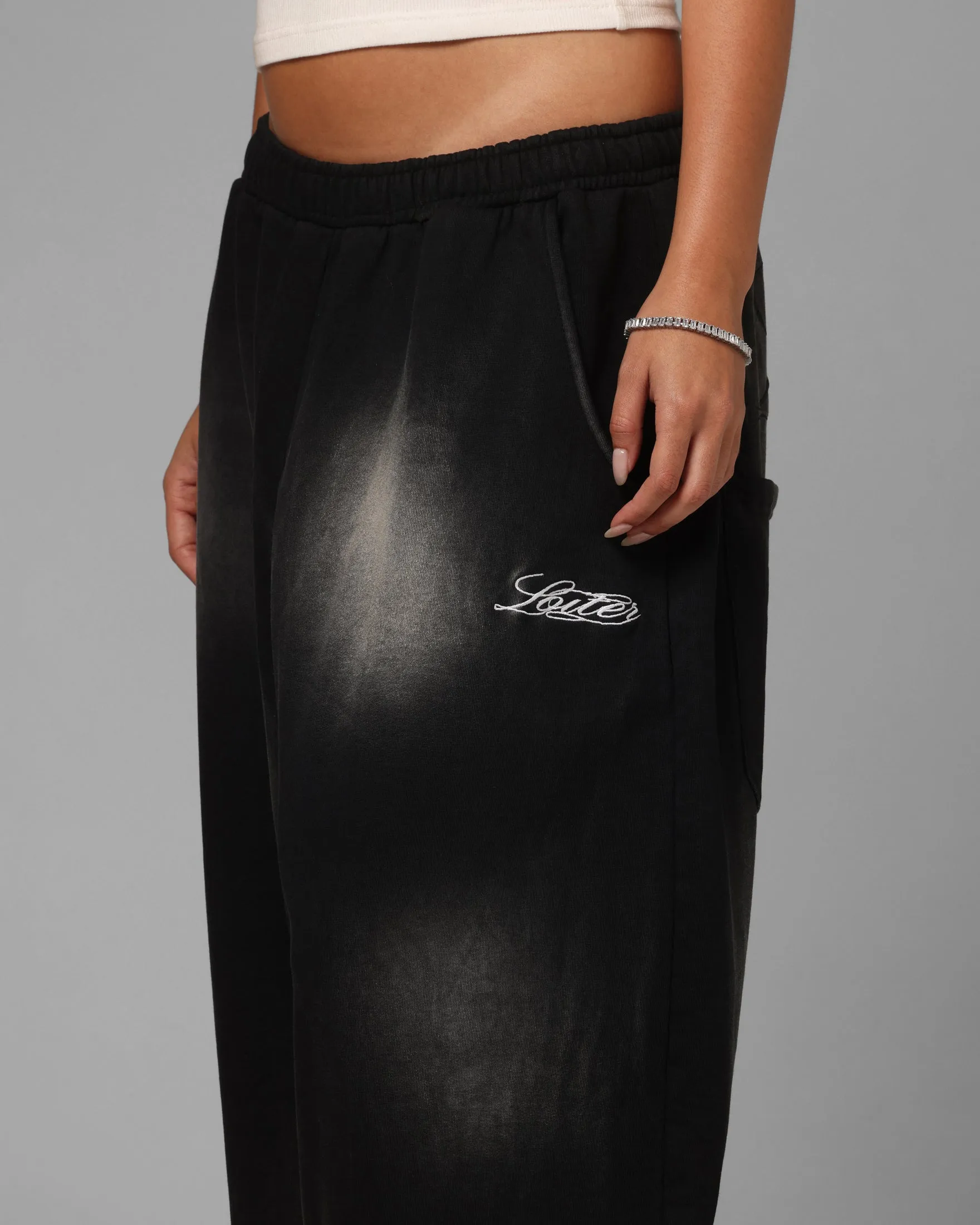 Loiter Purity Sweatpants Washed Black sold by Culture Kings product image thumbnail 3