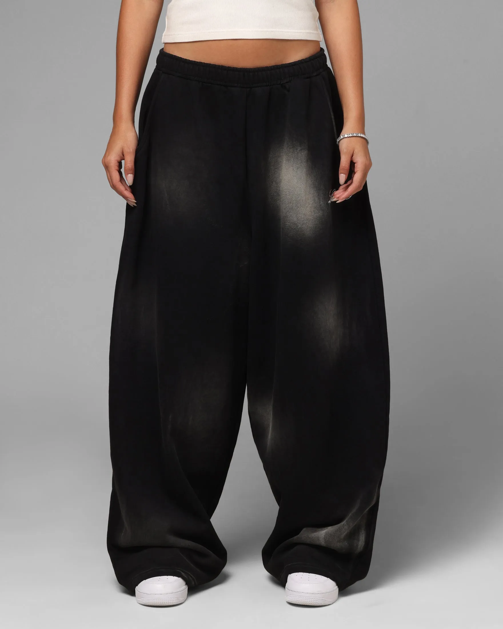 Loiter Purity Sweatpants Washed Black sold by Culture Kings