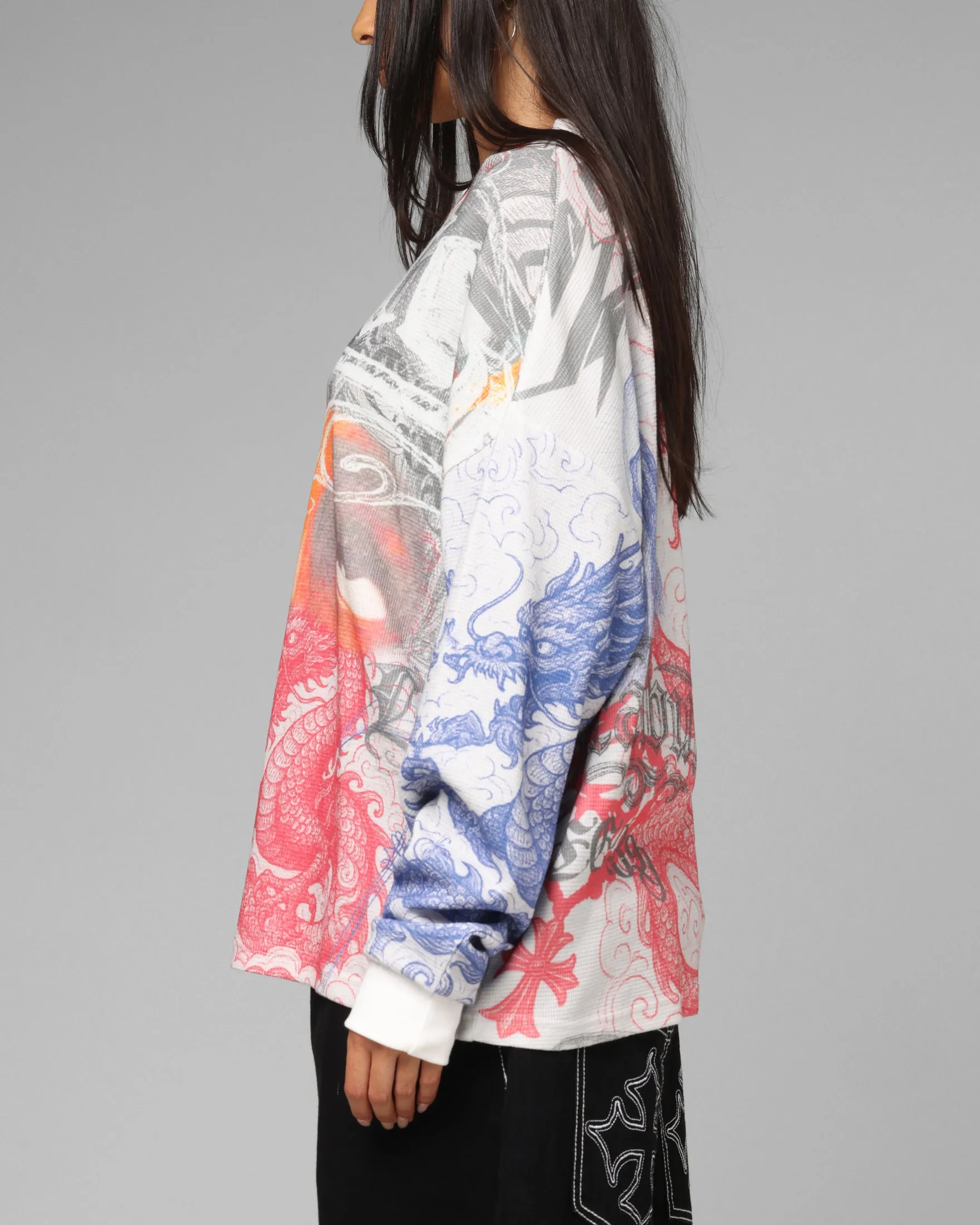 Loiter Sketch Book Long Sleeve T-Shirt White sold by Culture Kings product image thumbnail 5