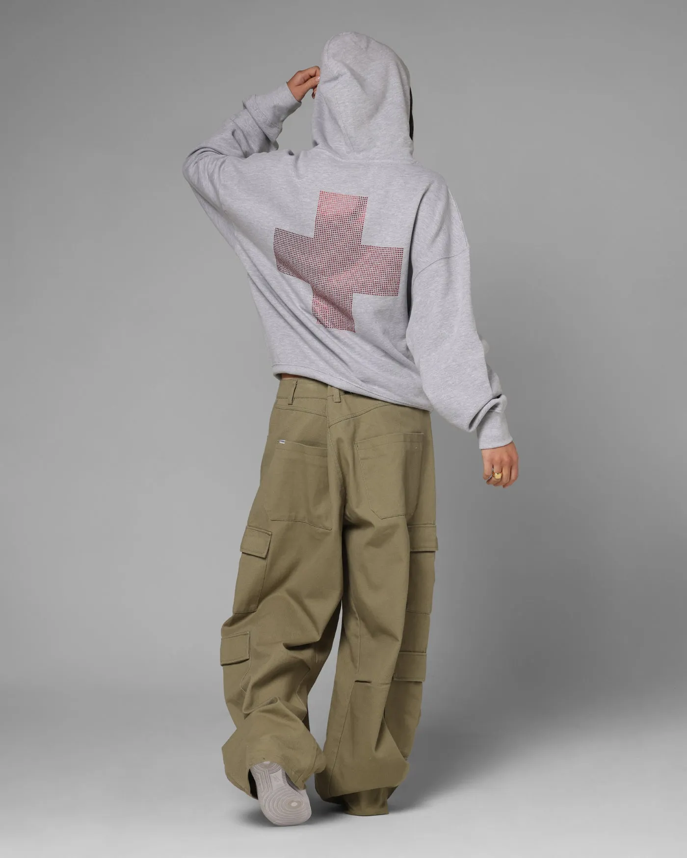 Loiter Drop Out Zip Hoodie Grey sold by Culture Kings product image thumbnail 4