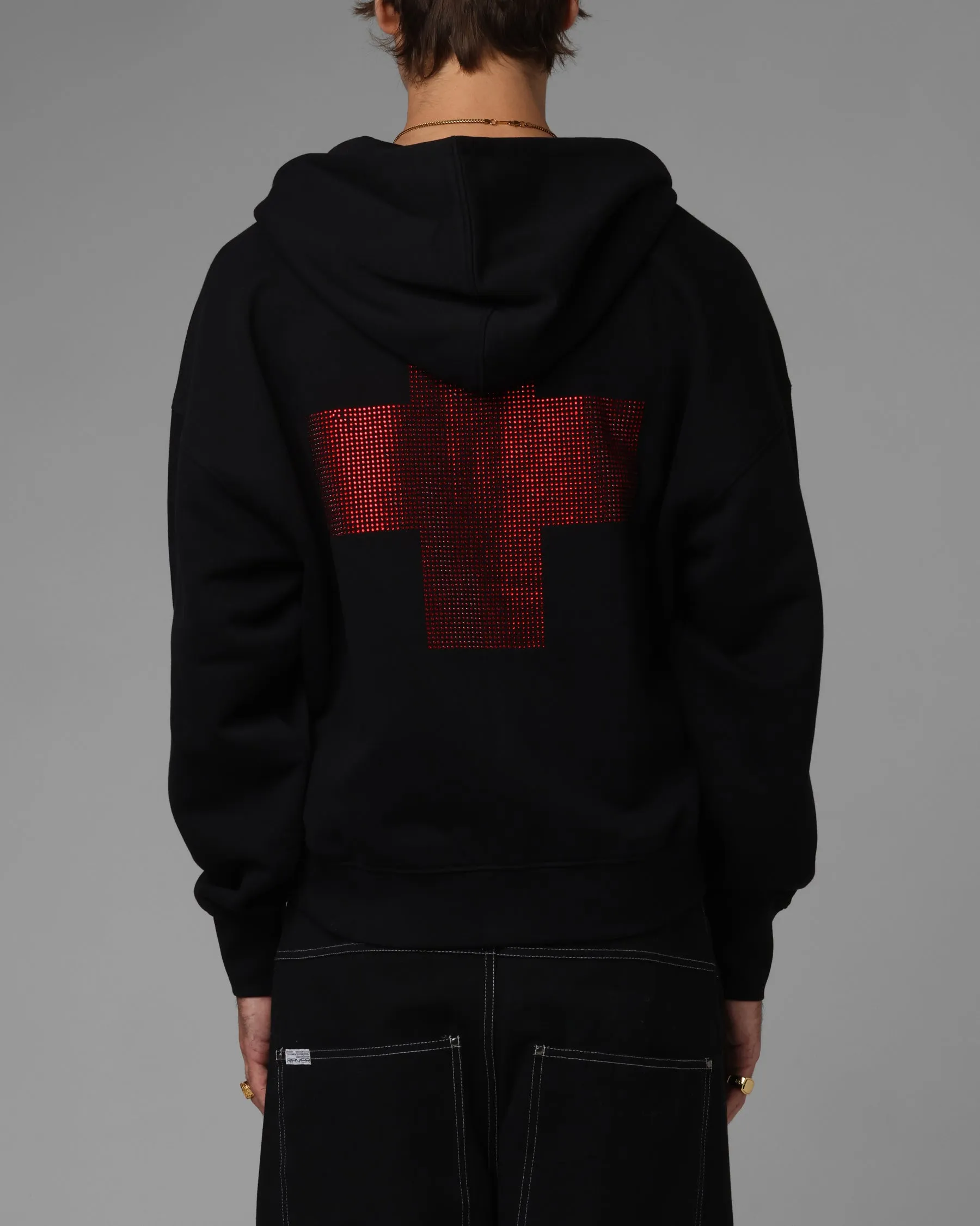 Loiter Drop Out Zip Hoodie Black sold by Culture Kings product image thumbnail 2