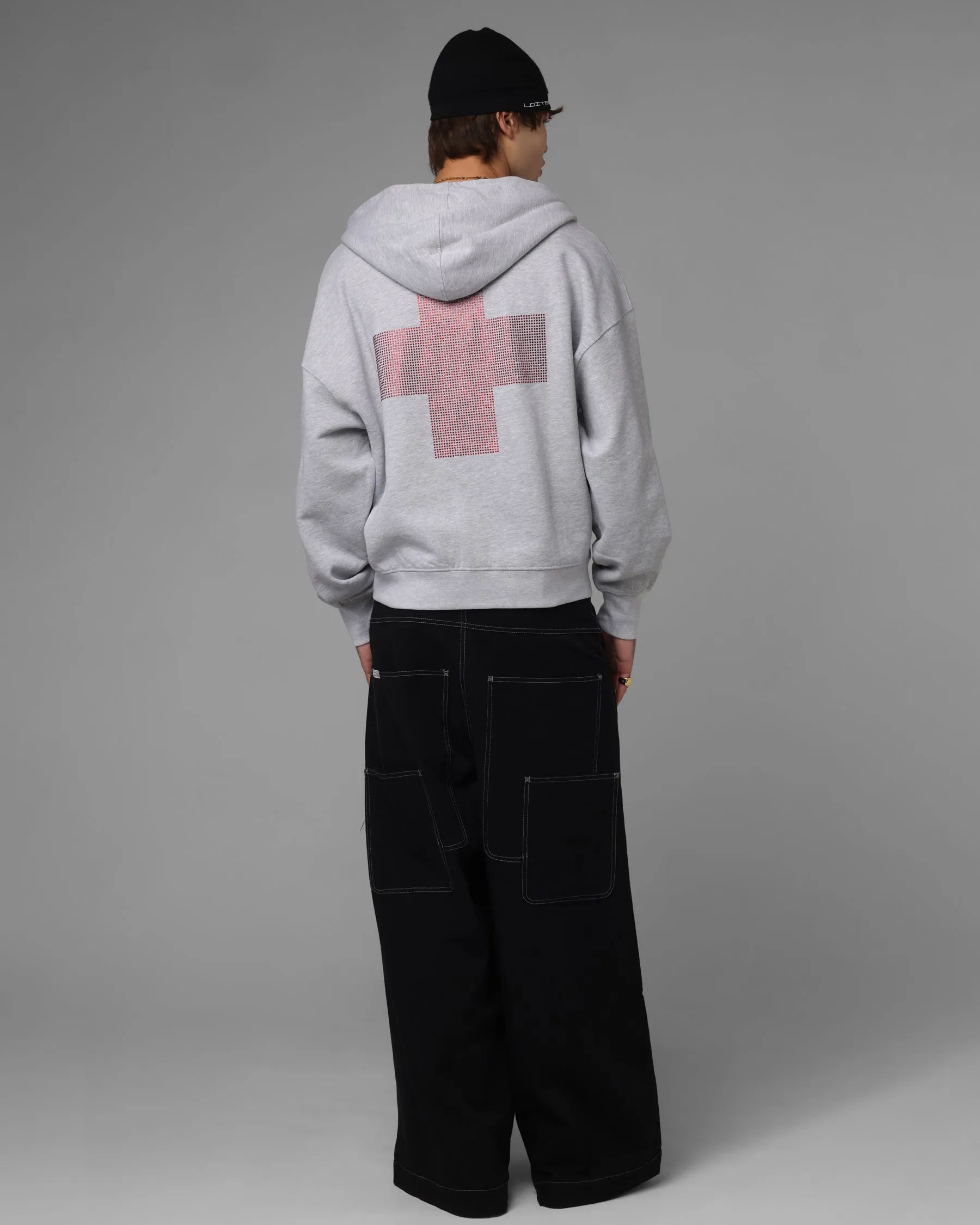 Loiter Drop Out Zip Hoodie Grey sold by Culture Kings product image thumbnail 4