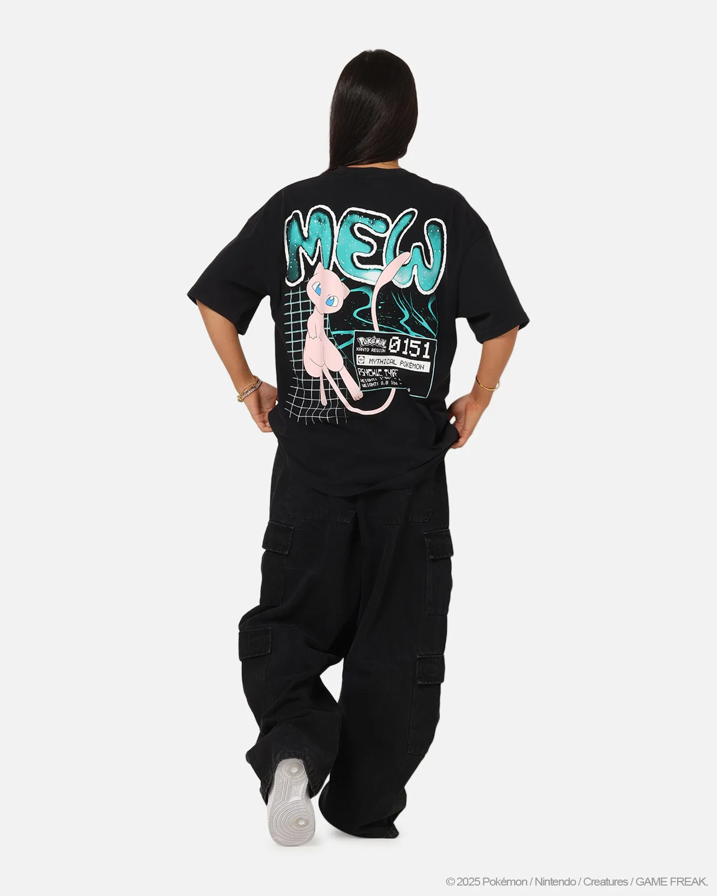 The Pokémon Collection By 73 Studio Mew Vintage T-Shirt Off Black sold by Culture Kings product image thumbnail 4