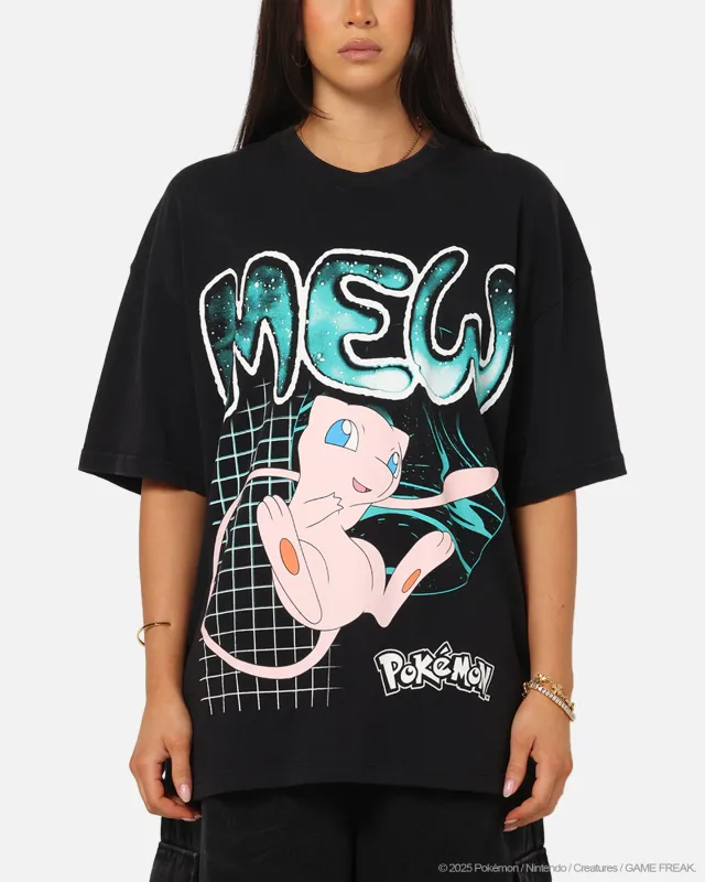 The Pokémon Collection By 73 Studio Mew Vintage T-Shirt Off Black sold by Culture Kings