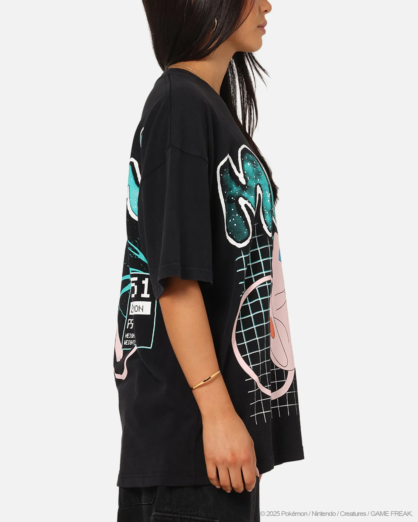 The Pokémon Collection By 73 Studio Mew Vintage T-Shirt Off Black sold by Culture Kings product image thumbnail 5