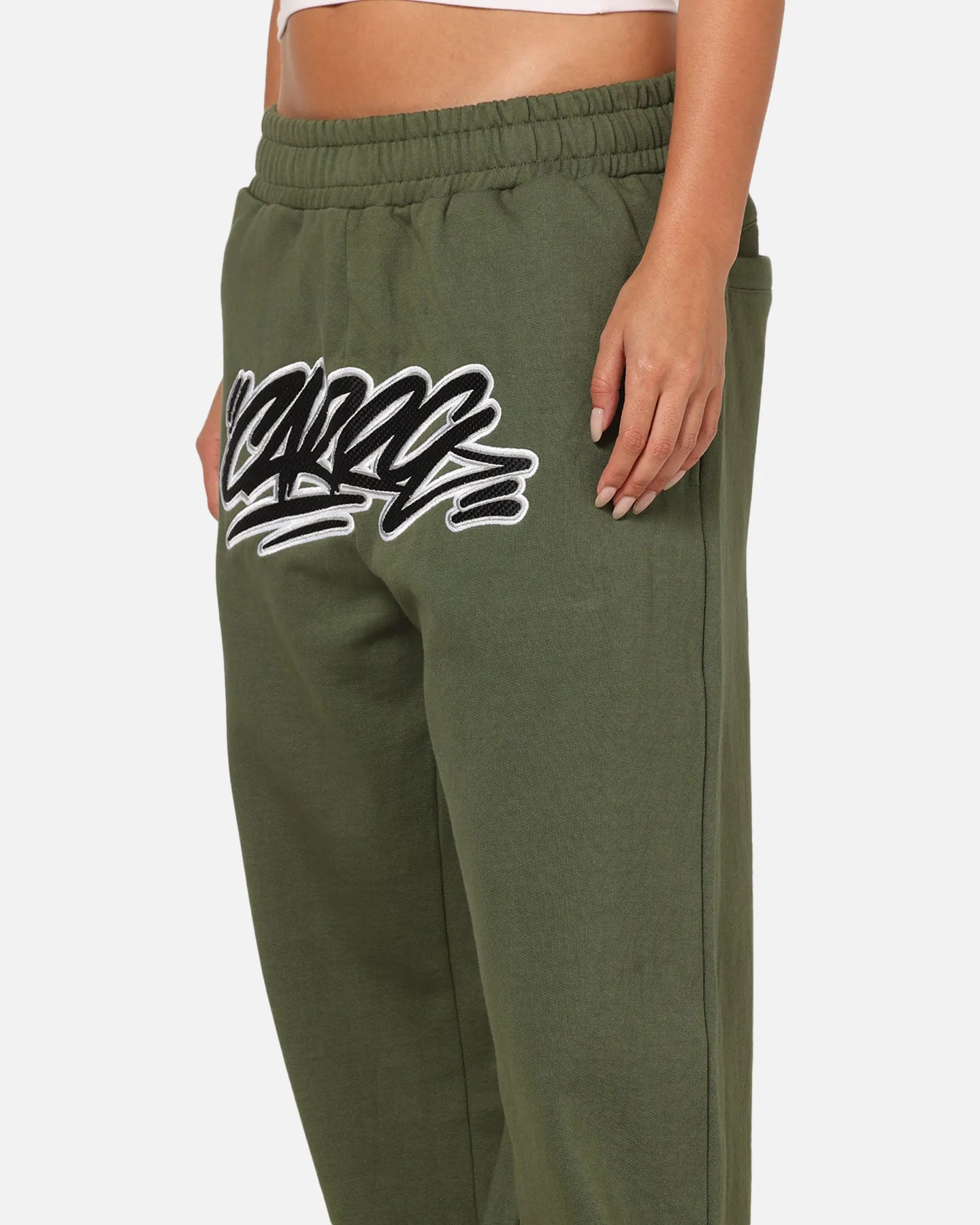Carre Terrace Trackpants Olive sold by Culture Kings product image thumbnail 3