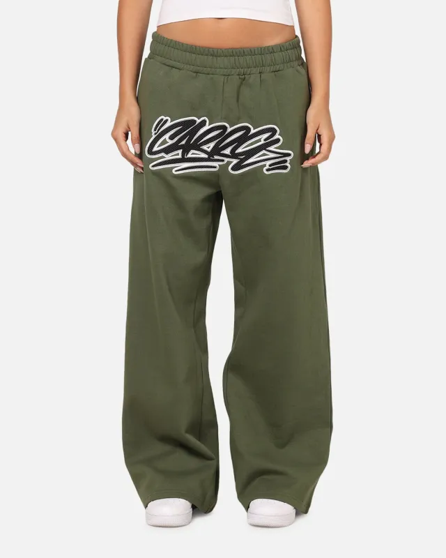 Carre Terrace Trackpants Olive sold by Culture Kings