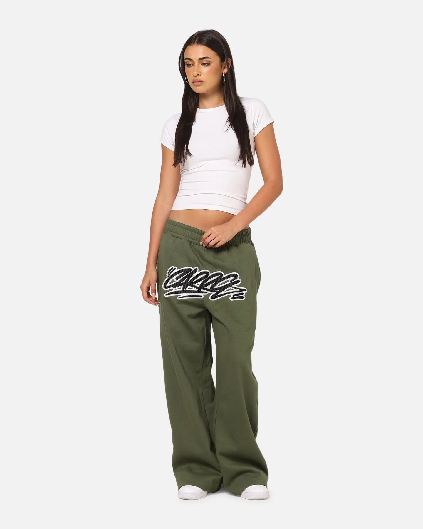Carre Terrace Trackpants Olive sold by Culture Kings product image thumbnail 2