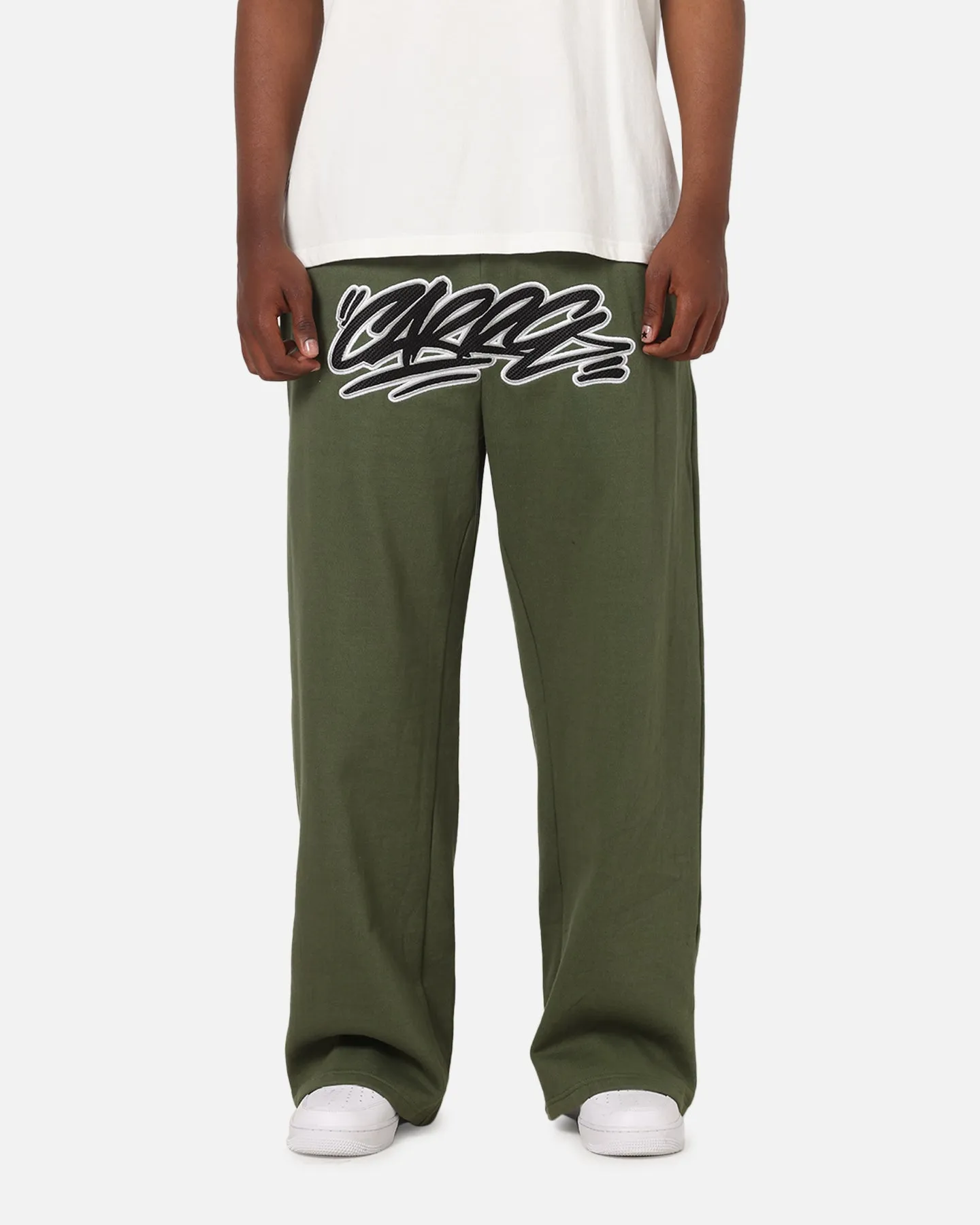 Carre Terrace Trackpants Olive sold by Culture Kings
