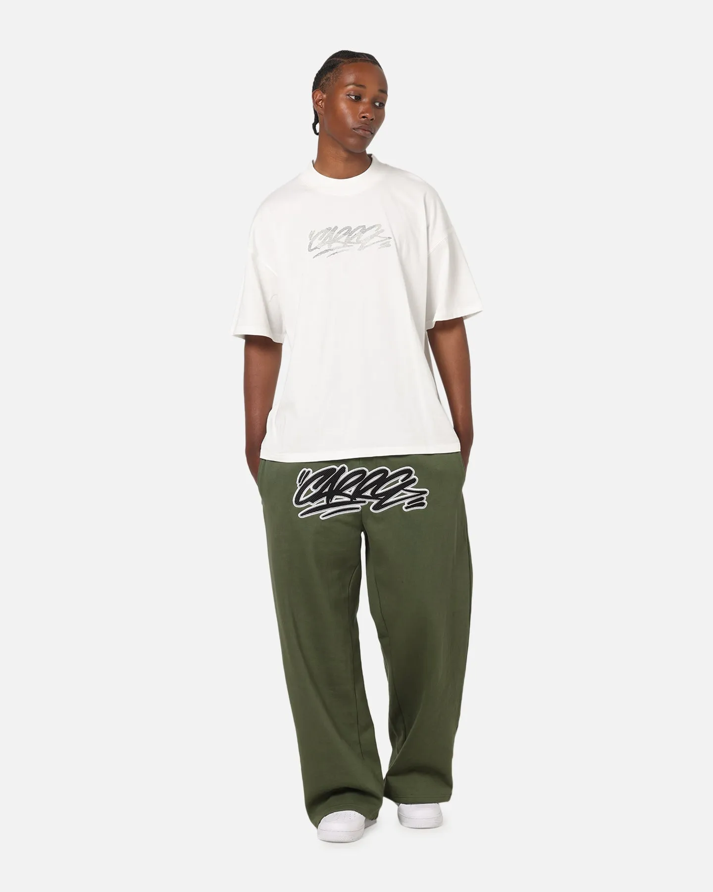 Carre Terrace Trackpants Olive sold by Culture Kings product image thumbnail 2