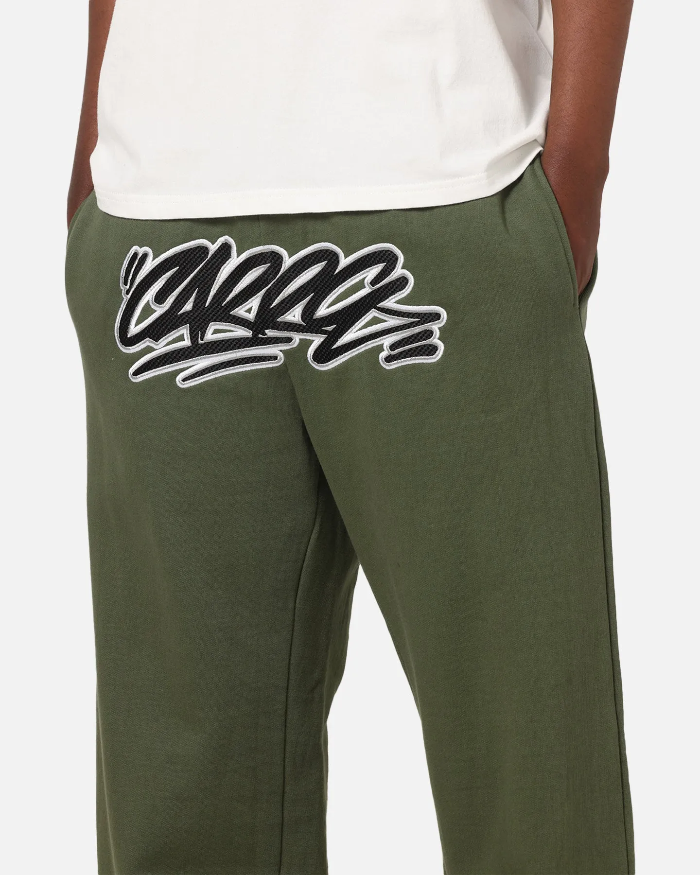 Carre Terrace Trackpants Olive sold by Culture Kings product image thumbnail 3