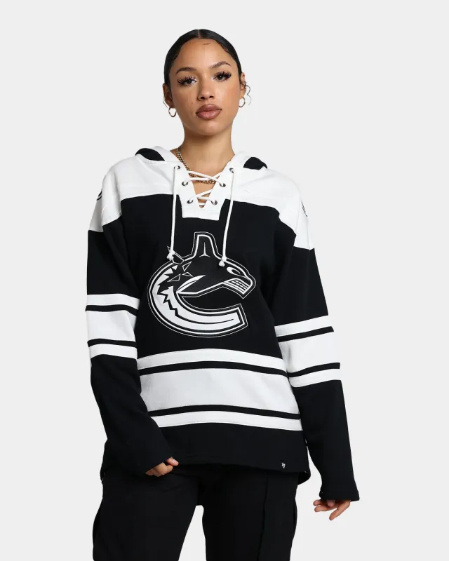47 Brand Vancouver Canucks Superior Lacer Hoodie Jet Black sold by Culture Kings