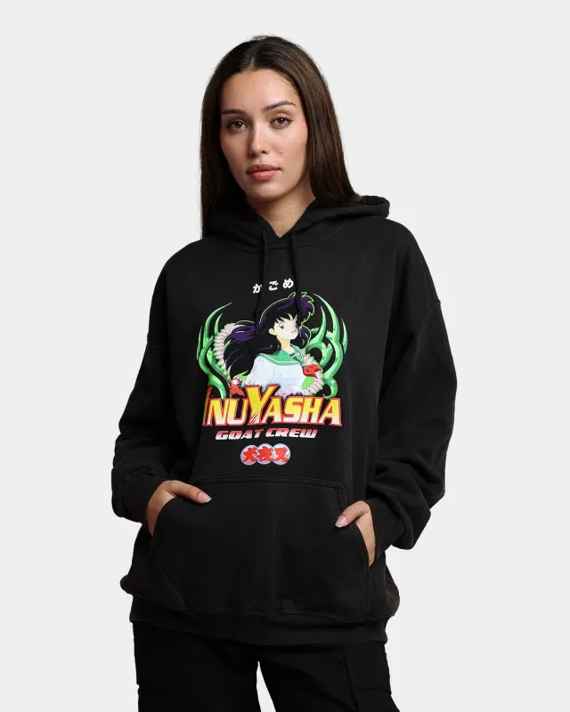 Goat Crew X InuYasha Kagome Vintage Hoodie Black Wash sold by Culture Kings