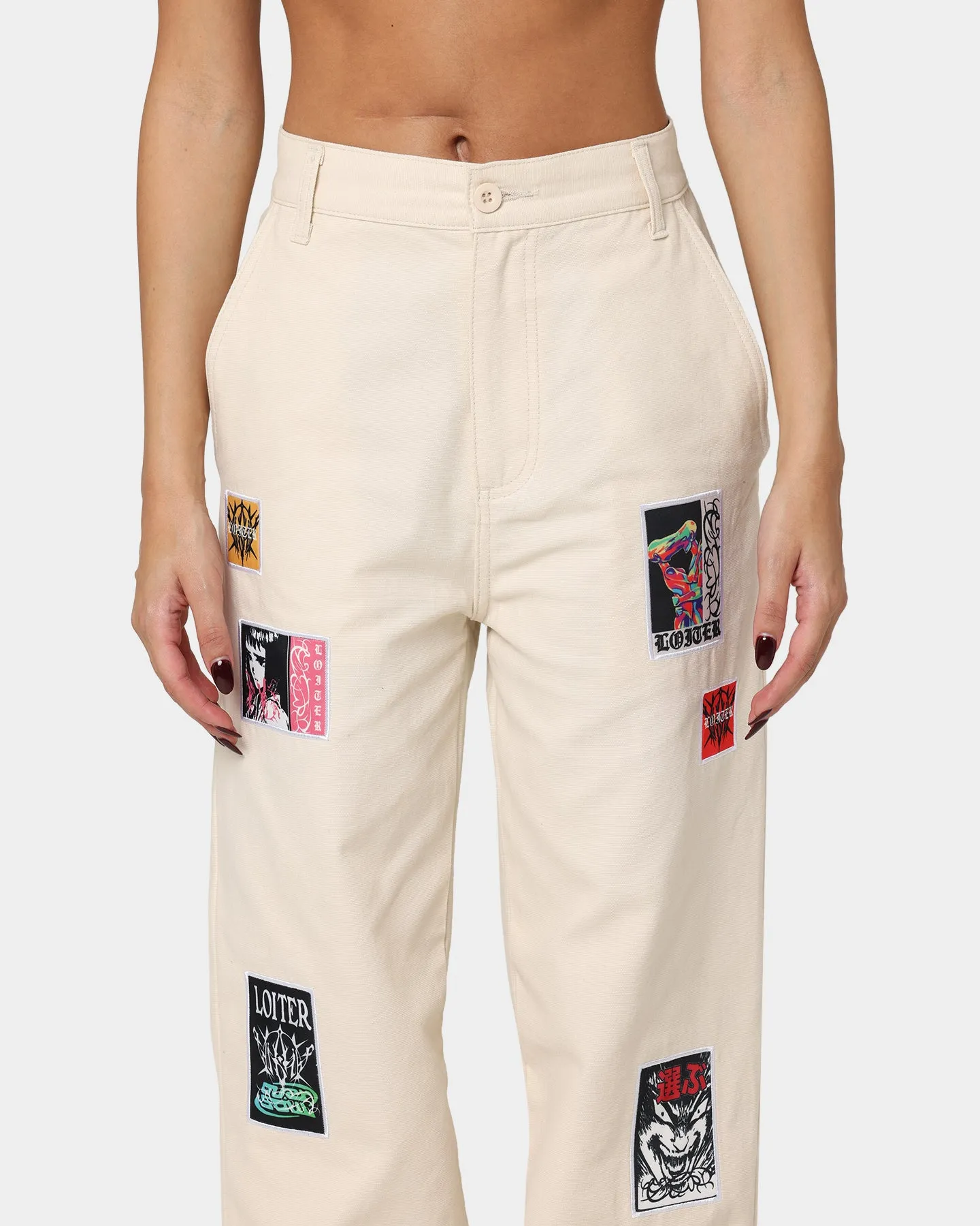 Loiter Patchwork Trousers Off White sold by Culture Kings product image thumbnail 3