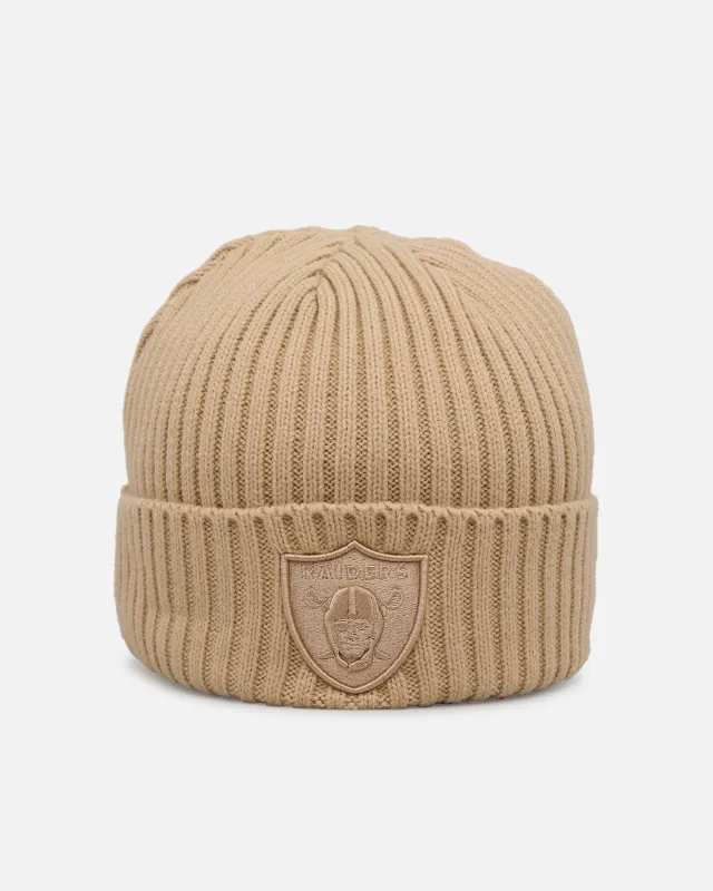 New Era Las Vegas Raiders 'Color Pack' Beanie Tan sold by Culture Kings