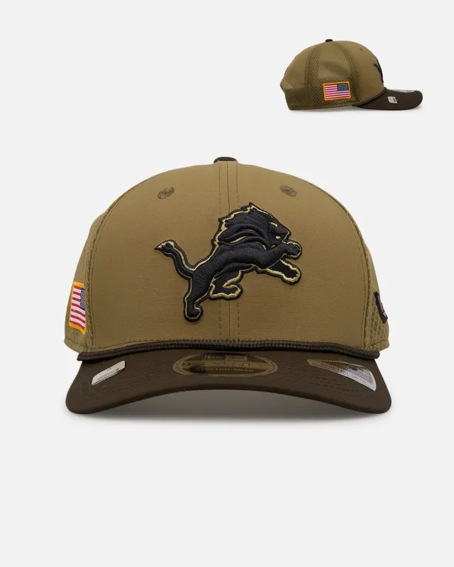 New Era Detroit Lions 'Salute' 9SEVENTY Snapback Olive sold by Culture Kings