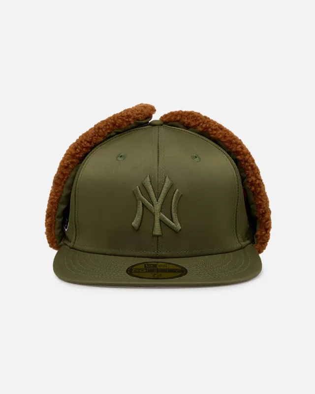 New Era X Alpha Industries New York Yankees 59FITY Dog Ear Fitted Olive sold by Culture Kings