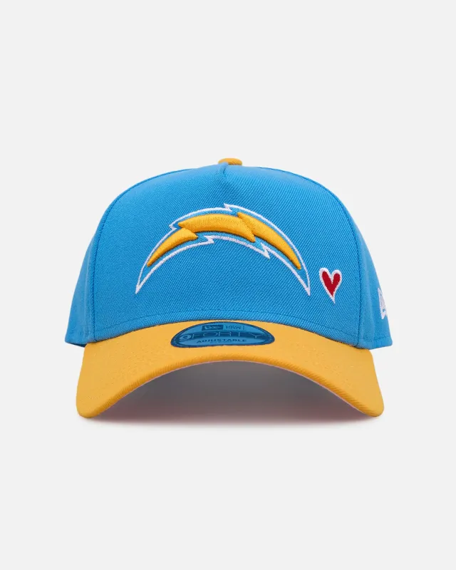 New Era Los Angeles Chargers 'Team Color Hearts' 9FORTY A-Frame Snapback Official Team Color sold by Culture Kings