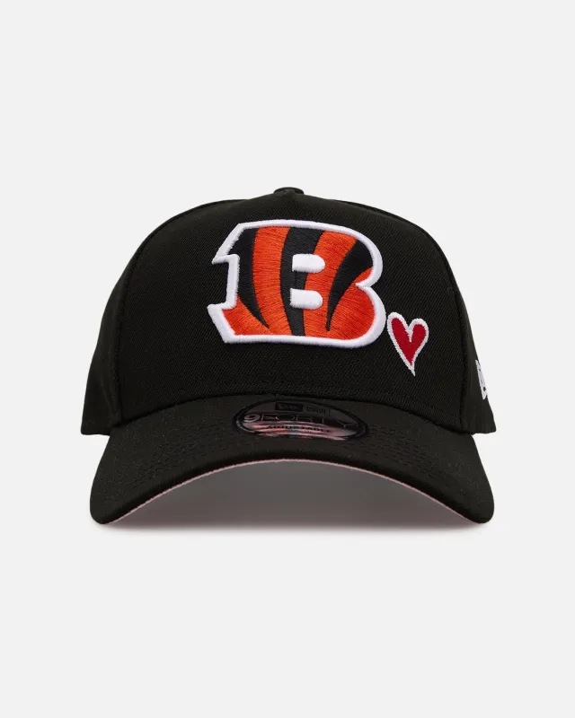 New Era Cincinnati Bengals 'Team Color Hearts' 9FORTY A-Frame Snapback Official Team Color sold by Culture Kings