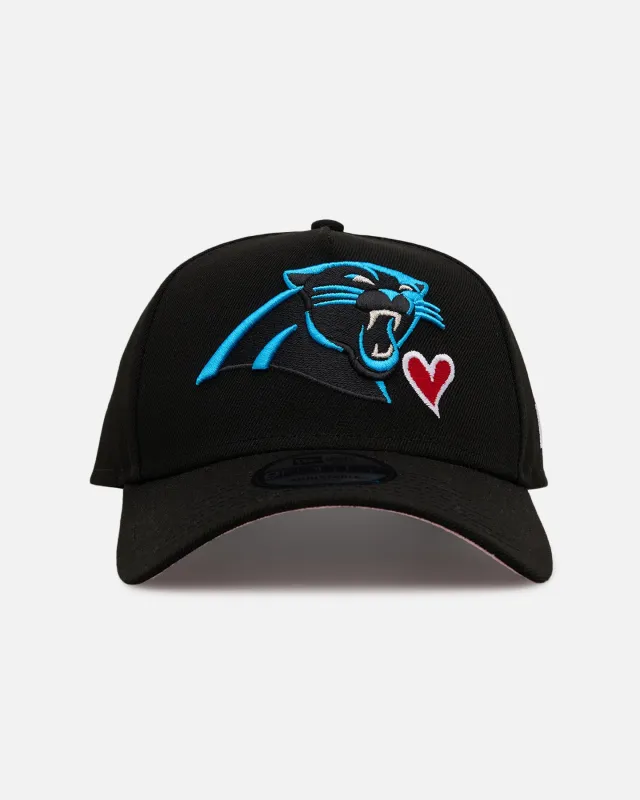 New Era Carolina Panthers 'Team Color Hearts' 9FORTY A-Frame Snapback Official Team Color sold by Culture Kings